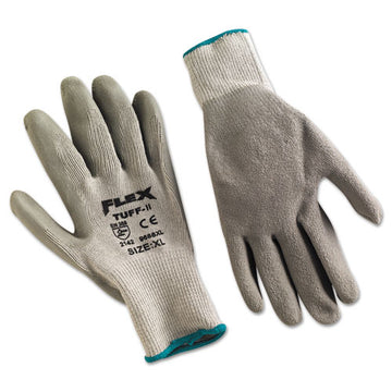 MCR™ Safety Flextuff Latex Dipped Gloves, Gray, X-large, 12 Pairs freeshipping - TVN Wholesale